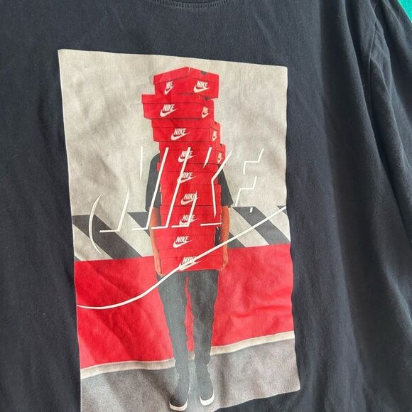 NIKE Pile of Boxes & Collector Holding Shoe Boxes Size L - Picture 7 of 16